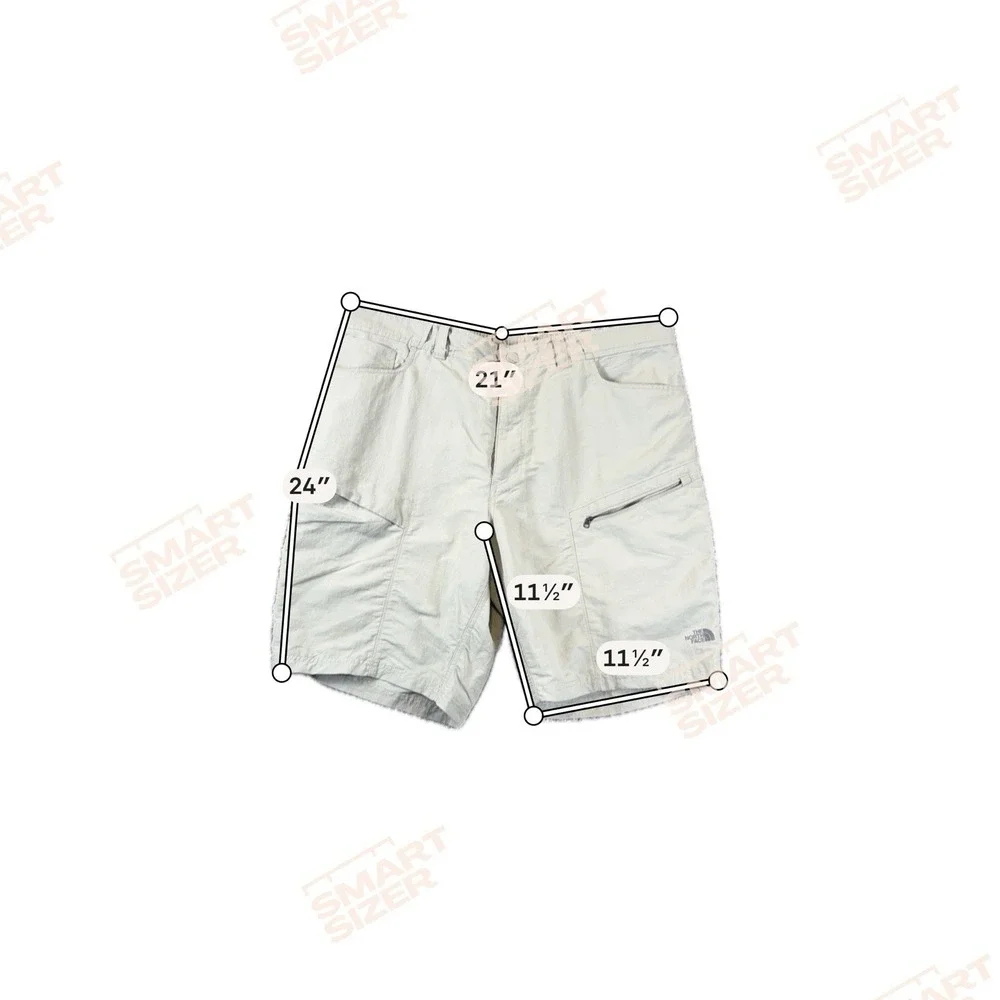The North Face Shorts Mens Sz M 32  Hiking Outdoor Casual Nylon Flat Front